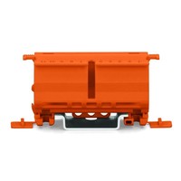 222-500 WAGO 222 Series Mounting Carrier for DIN Rail or Screw Fixing with Strain Relief Plate Orange