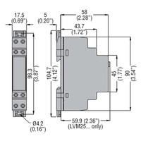 LVM25240 Lovato LVM Level Monitoring Relay 24-240V AC/DC Emptying or Filling Function Automatic Resetting