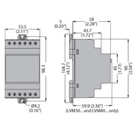 LVM30A240 Lovato LVM Level Monitoring Relay 24/240V AC Emptying or Filling Function Automatic Resetting