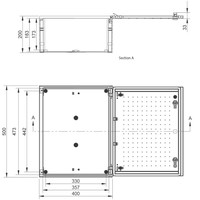 BRES-54P Uriarte Safybox BRES GRP 500H x 400W x 200mmD Wall Mounting Enclosure IP66 Polycarbonate Window