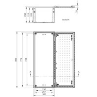 BRES-83 Uriarte Safybox BRES GRP 800H x 300W x 230mmD Wall Mounting Enclosure IP66