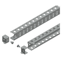 NSYSUCR4080 Schneider Spacial Pair of 800mm Universal Mounting Rails 40mm Wide with 1 Row of Fixings