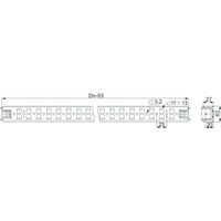 NSYSUCR4040 Schneider Spacial Pair of 400mm Universal Mounting Rails 40mm Wide with 1 Row of Fixings