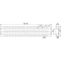 NSYSUCR65120 Schneider Spacial Pair of 1200mm Universal Mounting Rails 65mm Wide with 2 Rows of Fixings