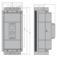 ADXL0195600 Lovato ADXL Soft Starter 195A 100-240VAC 