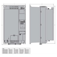 VLB30220A480 Lovato VLB3 Three Phase Variable Frequency Drive 400-480V 47A 22kW