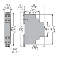 TMD Lovato TM Off-delay Timer 24-240VAC 1 Delayed C/O Contact