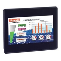 LRHA07 Lovato Electric LRH HMI Display 7&quot; TFT LCD 64K Colours Touch Screen LED Backlit 24VDC Supply Ethernet USB