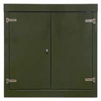 RSC12125GN-SS GRP 1260H x 1215W x 500mmD Roadside Cabinet IP55 with Open Bottom Stainless Steel Hinges