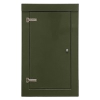 RSC1275GN-SS GRP 1250H x 745W x 500mmD Roadside Cabinet IP55 with Open Bottom Stainless Steel Hinges