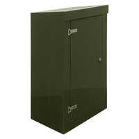 RSC1275GN-SS GRP 1250H x 745W x 500mmD Roadside Cabinet IP55 with Open Bottom Stainless Steel Hinges