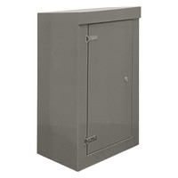 RSC1275GY-SS GRP 1250H x 745W x 500mmD Roadside Cabinet IP55 with Open Bottom Stainless Steel Hinges