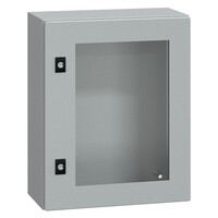 NSYCRN54200T Schneider Spacial CRN Mild Steel 500H x 400W x 200mmD Wall Mounting Enclosure IP66 Glazed Door