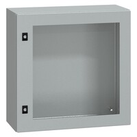 NSYCRN66250T Schneider PanelSeT CRN Mild Steel 600H x 600W x 250mmD Wall Mounting Enclosure IP66 Glazed Door