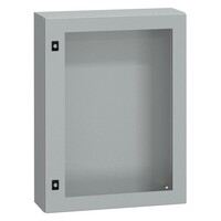 NSYCRN86200T Schneider PanelSeT CRN Mild Steel 800H x 600W x 200mmD Wall Mounting Enclosure IP66 Glazed Door