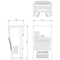 01010.0-00 STEGO DCM 010 Switch Module - DC Line 20-56VDC DIN Rail Fixing N/O Contact Max. Switching Capacity 15A