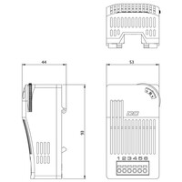 01011.0-22 STEGO DCT 010 Electronic Thermostat - DC Line N/O Contact 0 to +60 DegC 20-56VDC Max. Switching Capacity 11A DC