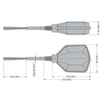 LVFSP1W05 Lovato LVFS Float Switch for Grey Water PVC Cable 5M