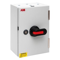 OT200TPN-A ABB OT 200A 3 Pole &amp; N Switch Disconnector in Mild Steel RAL7035 Enclosure: IP65 500H x 400W x 200mmD