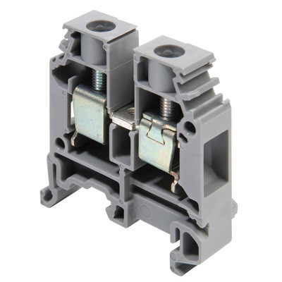 1SNA115120R1700 Entrelec SNA 10mm Grey DIN Rail Terminal for TS35 &amp; TS32 Rail Single Feed Through M10/10