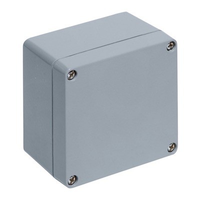 5190-1601/6090 Aluminium Enclosure 160 x 160 x 90mm Painted RAL7001