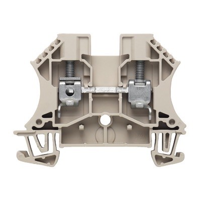 1020200000 Weidmuller W Series 6mm Beige DIN Rail Terminal for TS35 Rail Single Feed Through WDU6