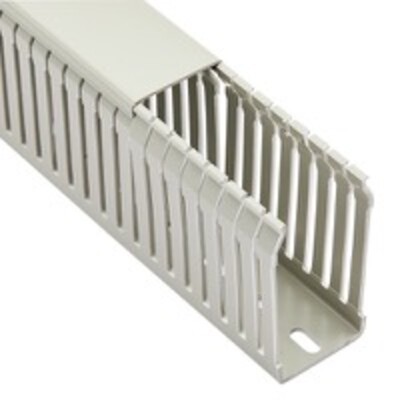 Grey Narrow Slot Trunking