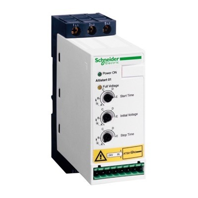 ATS01N206QN Schneider Altistart 01 for Three Phase Motors 380-415V Supply Soft Starter 2.2kW at 400V 6A