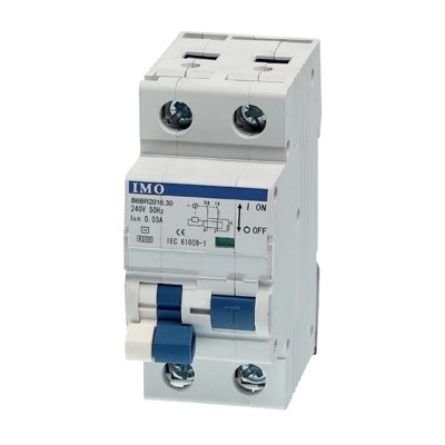 B6CR1N06-30 IMO B6 Single Pole &amp; Neutral RCBO C Curve 6A 30mA Type AC