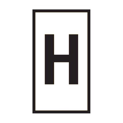 HODS85X5WE-100 H HellermannTyton HODS85 Marker Black on White &quot;H&quot; Pack of 100