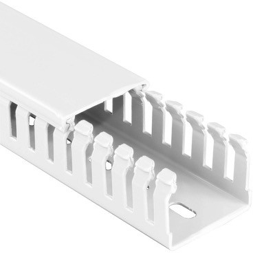 20450124H Betaduct Halogen Free Open Slot Trunking 125W x 75H Grey RAL7035 Box of 8 Metres (4 Lengths) 