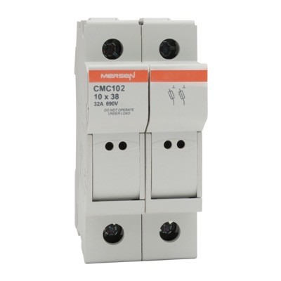 CMC102 Mersen Modulostar 10 x 38mm 32A Double Pole Fuseholder