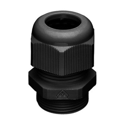 EPN250/M20N-Black Nylon Cable Gland M20 Black 6-12mm Cable Diameter Thread Length 9mm