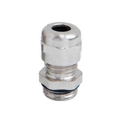 IP68-M12-NP M12 Brass Nickel Plated Gland