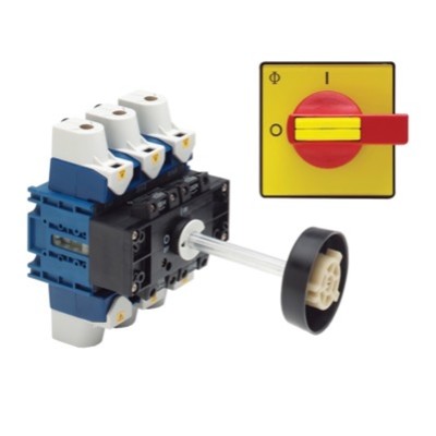 KG250-T204/GBA020-VE Kraus &amp; Naimer KG 250A 4 Pole Isolator for Base Mounting Switch Supplied with Metal Shaft &amp; Handle