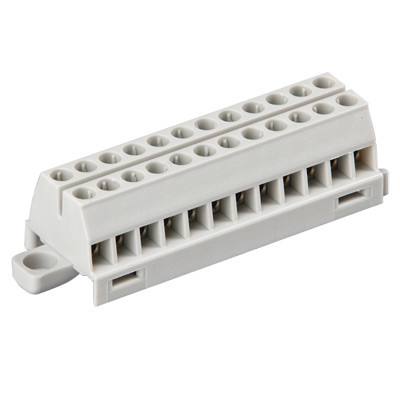 KR5131 Ensto Clampo Compact 12 Pole Terminal Block 1.5mm 450V Fits onto TS15 DIN Rail