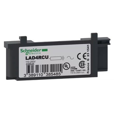 LAD4RCU Schneider TeSys D RC Suppressor Module 110-240VAC for LC1D09 - D38 Contactors