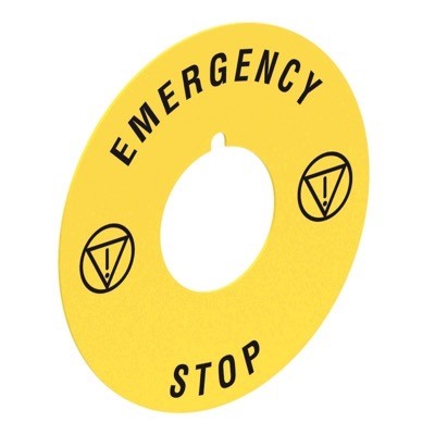 LPXAU115 Lovato Platinum Emergency Stop Legend 60mm