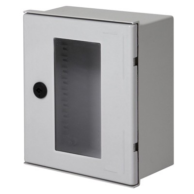 MN432-V Cahors Minipol GRP 400H x 300W x 200mmD Wall Mounting Enclosure IP66 Polycarbonate Window