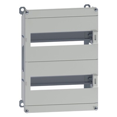 NSYDLM24 Schneider Spacial Modular Chassis for 400H x 300mmW Enclosures 2 Rows of 12 = 24 Modules