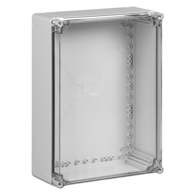 OABP304013T Ensto Cubo O ABS 300 x 400 x 132mmD Enclosure Clear Lid IP66/67