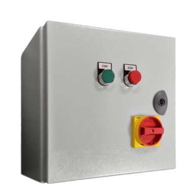 SDSI11415 Lovato L-Starter Star Delta Starter &amp; Isolator 11kW Start/Stop 22A 400VAC Coil IP65 Metal Enclosure