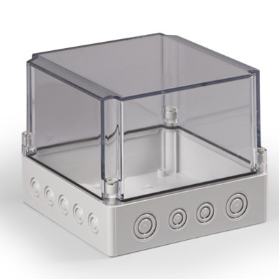 SPCM181815T Ensto Cubo S Polycarbonate 175 x 175 x 150mmD Enclosure IP66/67 Metric Knock-outs