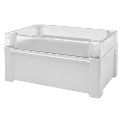 TPC 191209T Fibox Tempo Polycarbonate 187 x 122 x 90mmD Enclosure  Clear Lid IP65