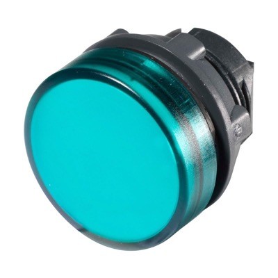 ZB5AV03 Schneider Harmony XB4 Green Pilot Lamp Head for BA9s Lamp 22.5mm Dark Grey Plastic Bezel