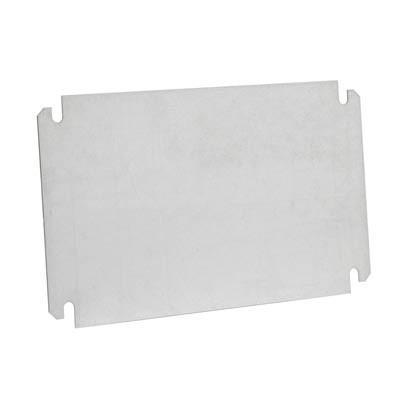 EKUVT Fibox Mounting Plate for EK/Solid 560 x 380mm Enclosures Galvanised Steel Plate Dimensions 518 x 338 x 1.5mmD