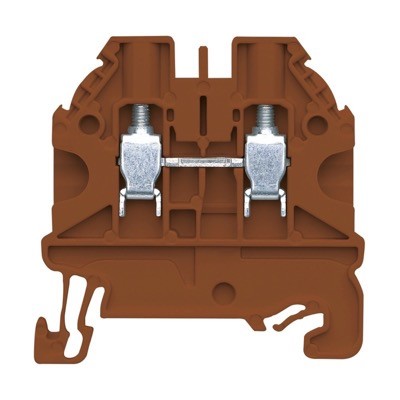 58.504.0055.4 Wieland selos WT 4mm Brown DIN Rail Terminal for TS35 Rail Single Feed Through WT4 BR