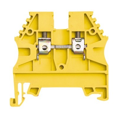 ER2.5YELLOW IMO ER 2.5mm Yellow DIN Rail Terminal for TS35 Rail Single Feed Through