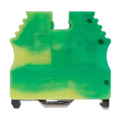 ERPE2.5/4 IMO ER 4mm Earth DIN Rail Terminal for TS35 Rail Single Feed Through Green/Yellow