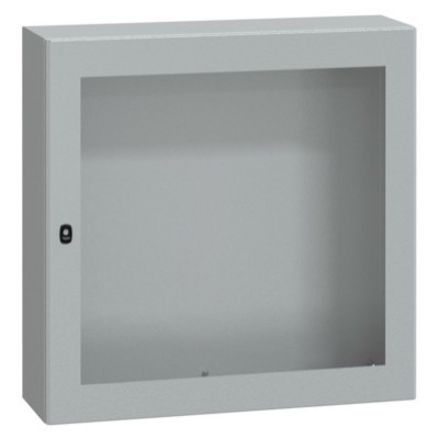 NSYS3D101030T Schneider Spacial S3D Mild Steel 1000H x 1000W x 300mmD Wall Mounting Enclosure IP66 Glazed Door